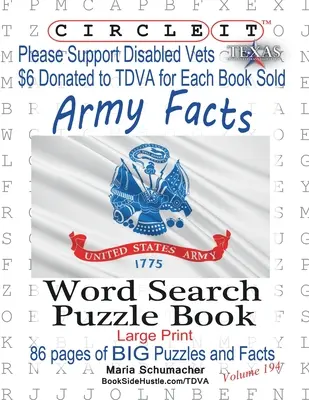 Circle It, Army Facts, Szó keresés, Puzzle Book - Circle It, Army Facts, Word Search, Puzzle Book