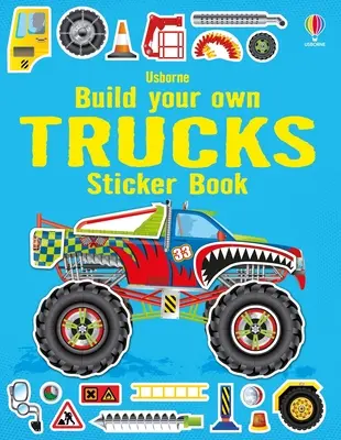 Építsd meg a saját teherautóidat matricás könyv - Build Your Own Trucks Sticker Book