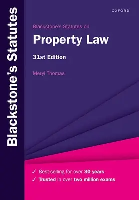 Blackstones Statutes on Property Law 31. kiadás - Blackstones Statutes on Property Law 31st Edition