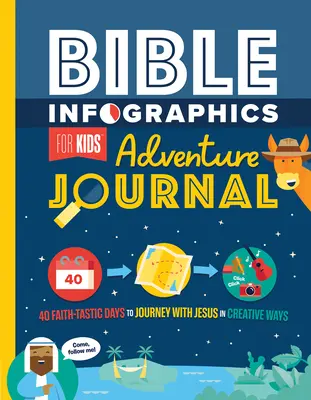 Biblia infografikák gyerekeknek Kalandnapló: 40 hittanos nap, hogy kreatív módon utazhass Jézussal - Bible Infographics for Kids Adventure Journal: 40 Faith-Tastic Days to Journey with Jesus in Creative Ways