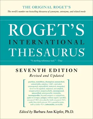 Roget's International Thesaurus, 7. kiadás - Roget's International Thesaurus, 7th Edition