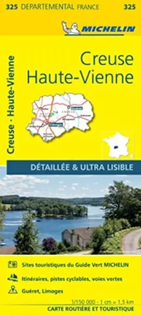 Creuse, Haute-Vienne - Michelin helyi térkép 325 - Creuse, Haute-Vienne - Michelin Local Map 325