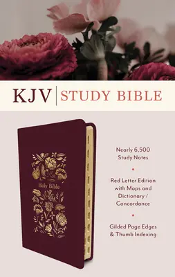 The KJV Study Bible, Indexed (Bíbor csokor) - The KJV Study Bible, Indexed (Crimson Bouquet)