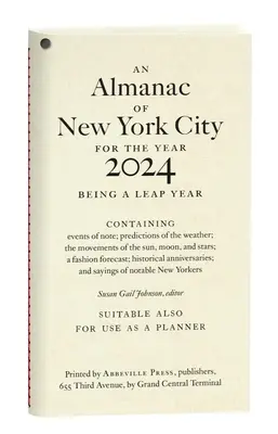 New York város almanachja a 2024-es évre - An Almanac of New York City for the Year 2024