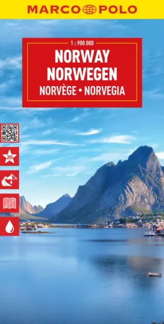 Norvégia Marco Polo térkép - Norway Marco Polo Map