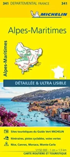 Alpes-Maritimes - Michelin helyi térkép 341 - Alpes-Maritimes - Michelin Local Map 341