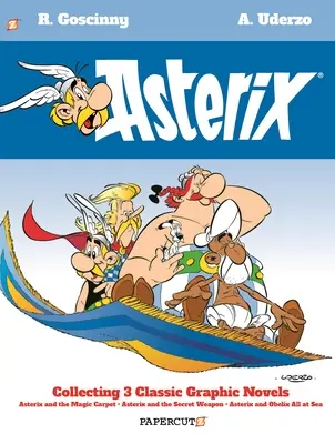 Asterix Omnibusz 10. kötet: Asterix és a varázsszőnyeg, Asterix és a titkos fegyver, valamint Asterix és Obelix a tengeren című kötetek gyűjteménye. - Asterix Omnibus Vol. 10: Collecting Asterix and the Magic Carpet, Asterix and the Secret Weapon, and Asterix and Obelix All at Sea