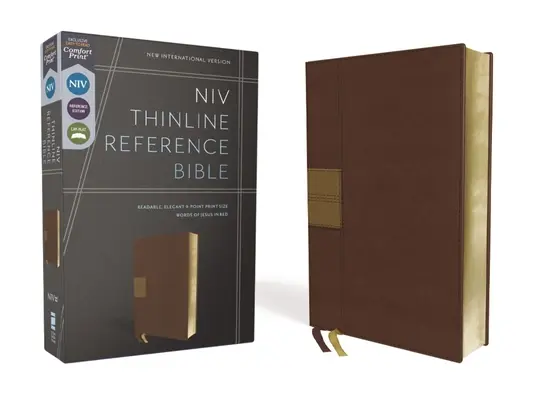 Niv, Thinline Reference Bible, Leathersoft, Barna, Red Letter, Comfort Print - Niv, Thinline Reference Bible, Leathersoft, Brown, Red Letter, Comfort Print