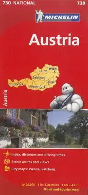 Michelin Ausztria út- és turistatérkép - Michelin Austria Road and Tourist Map