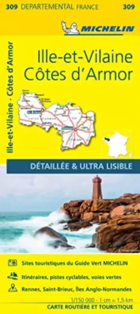 Cotes-d'Armor, Ille-et-Vilaine - Michelin helyi térkép 309 - Cotes-d'Armor, Ille-et-Vilaine - Michelin Local Map 309