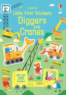 Kis első matricák Ásók és daruk - Little First Stickers Diggers and Cranes