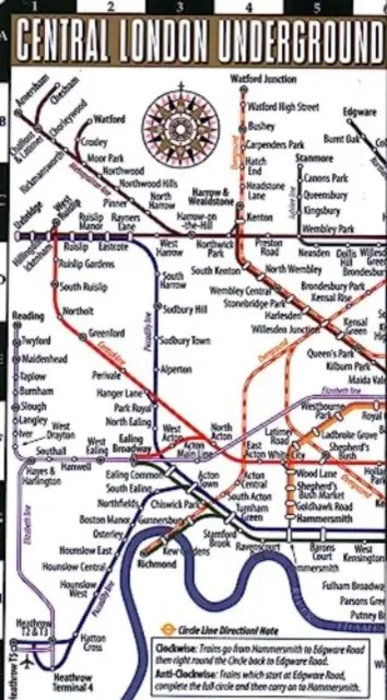 Streetwise London metró térkép: A londoni metró laminált térképe, Anglia - Streetwise London Underground Map: Laminated Map of the London Underground, England