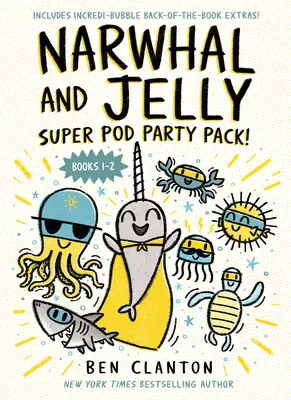 Narwhal és Jelly: Szuper Pod Party Pack! (Paperback könyvek 1. és 2.) - Narwhal and Jelly: Super Pod Party Pack! (Paperback Books 1 & 2)