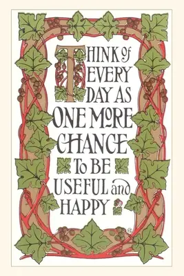 Vintage Journal Légy hasznos és boldog szlogen - Vintage Journal Be Useful and Happy Slogan