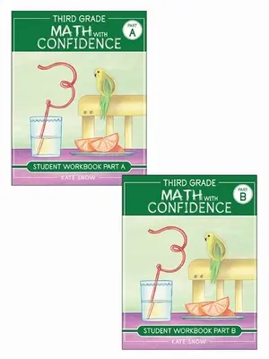 Harmadik osztályos matematika magabiztossággal tanulói munkafüzetcsomag - Third Grade Math with Confidence Student Workbook Bundle