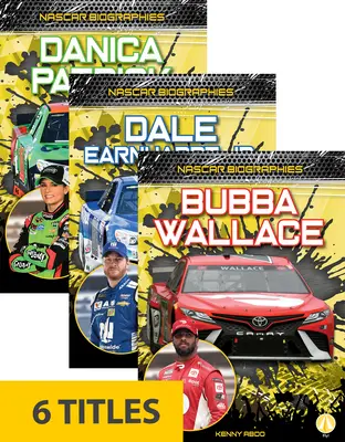 NASCAR életrajzok (6 részes készlet) - NASCAR Biographies (Set of 6)