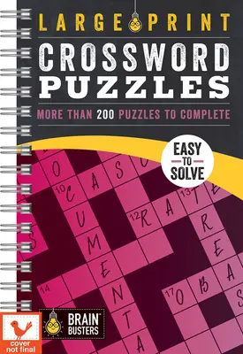 Nagyméretű keresztrejtvények rózsaszín: Több mint 200 rejtvény kitöltése - Large Print Crossword Puzzles Pink: Over 200 Puzzles to Complete