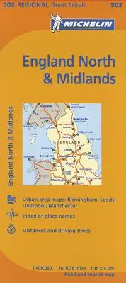 Michelin térkép Nagy-Britannia: Anglia Észak- és Középföld - Michelin Map Great Britain: England North & Midlands