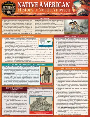 Amerikai őslakosok története - Észak-Amerika: Quickstudy Lamninated Reference & Study Guide (Gyorstanulmányi Lamninated Reference & Study Guide) - Native American History - North America: Quickstudy Lamninated Reference & Study Guide