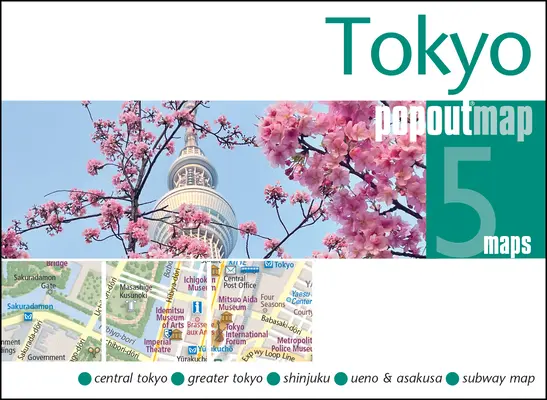 Tokió Popout térkép - Tokyo Popout Map