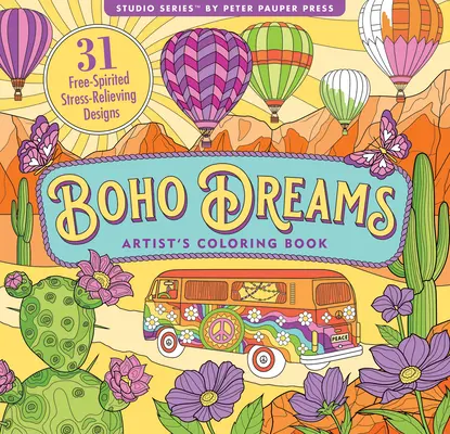 Boho Dreams felnőtt színezőkönyv - Boho Dreams Adult Coloring Book