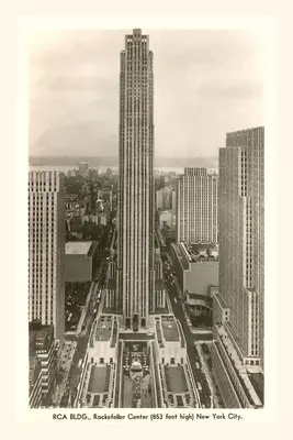 Vintage Journal RCA épület, Rockefeller Center, New York City - Vintage Journal RCA Building, Rockefeller Center, New York City
