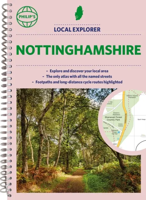 Philip helyi felfedezőjének Nottinghamshire utcai atlasza - Philip's Local Explorer Street Atlas Nottinghamshire