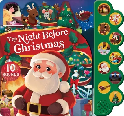 Karácsony előtti éjszaka 10 gombos hangoskönyv - The Night Before Christmas 10-Button Sound Book