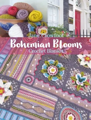 Bohém virágos horgolt takaró - Bohemian Blooms Crochet Blanket