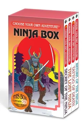 Válassz magadnak kalandot 4 kötetes Ninja dobozos készlet (A nindzsa titka, A halál tetoválása, Az elveszett nindzsa, A nindzsa visszatérése) - Choose Your Own Adventure 4-Book Boxed Set Ninja Box (Secret of the Ninja, Tattoo of Death, the Lost Ninja, Return of the Ninja)