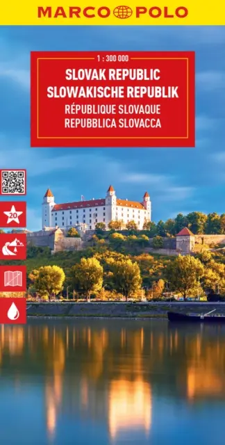 Szlovák Köztársaság Marco Polo térkép - Slovak Republic Marco Polo Map