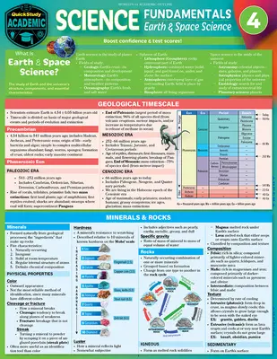 Science Fundamentals 4 - Earth & Space: Gyorstalpaló laminált referencia és tanulási útmutató - Science Fundamentals 4 - Earth & Space: Quickstudy Laminated Reference & Study Guide