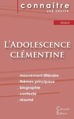 Fiche de lecture L'Adolescence clmentine de Clment Marot (Analyse littraire de rfrence et rsum complet)