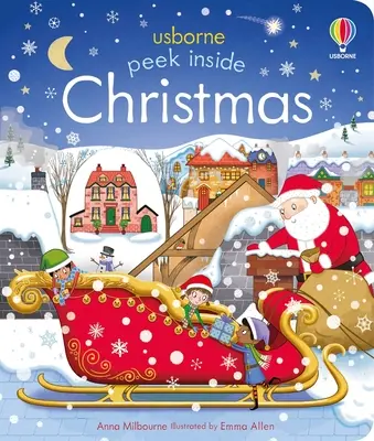 Peek Inside karácsony: Karácsonyi ünnepi könyv gyerekeknek - Peek Inside Christmas: A Christmas Holiday Book for Kids