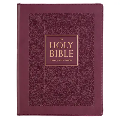 KJV Szent Biblia, Nagyméretű jegyzetelős Biblia, Műbőr keményfedeles - King James Version, Szilva - KJV Holy Bible, Large Print Note-Taking Bible, Faux Leather Hardcover - King James Version, Plum