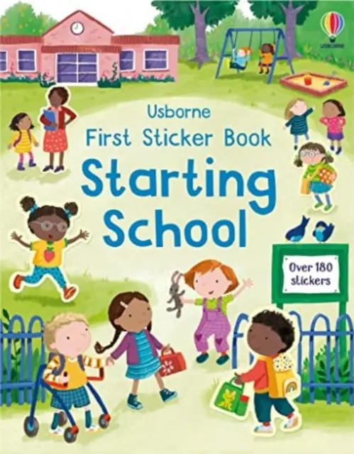 Első matricás könyv Iskolakezdés - Az első iskolai nap könyve gyerekeknek - First Sticker Book Starting School - A First Day of School Book for Children