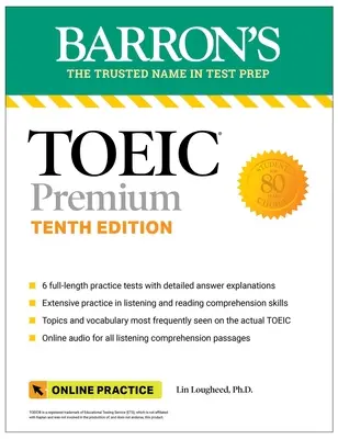 Toeic Premium: 6 gyakorló teszt + online hanganyag, tizedik kiadás - Toeic Premium: 6 Practice Tests + Online Audio, Tenth Edition