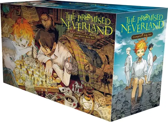 Az ígéretes Sohaország teljes dobozkészlet: A kötetek 1-20. kötetét tartalmazza prémium - The Promised Neverland Complete Box Set: Includes Volumes 1-20 with Premium