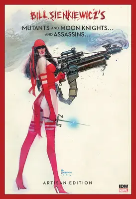 Bill Sienkiewicz Mutánsok és holdudvaros lovagok és bérgyilkosok kézműves kiadása - Bill Sienkiewicz's Mutants and Moon Knights and Assassins Artisan Edition