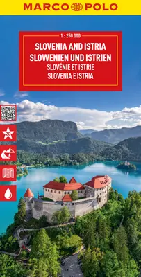 Szlovénia és Isztria Marco Polo térkép - Slovenia and Istria Marco Polo Map