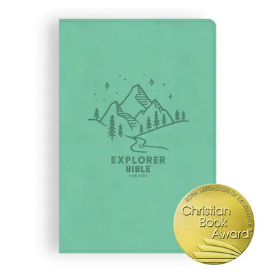 CSB Explorer Bible for Kids, Light Teal Mountains Leathertouch: Placing God's Word in the Middle of God's World (Isten Igéjét Isten világának közepébe helyezve) - CSB Explorer Bible for Kids, Light Teal Mountains Leathertouch: Placing God's Word in the Middle of God's World