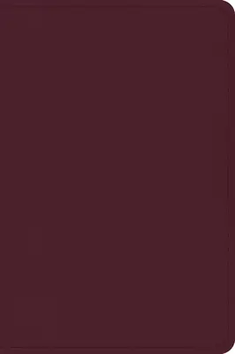 CSB Large Print Compact Reference Bible, Cranberry Leathertouch, nagyméretű nyomtatott kompakt referencia Biblia - CSB Large Print Compact Reference Bible, Cranberry Leathertouch