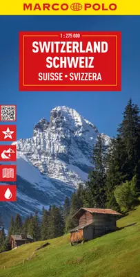 Svájc Marco Polo térkép - Switzerland Marco Polo Map