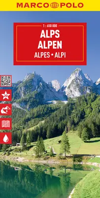 Alpok Marco Polo térkép - Alps Marco Polo Map