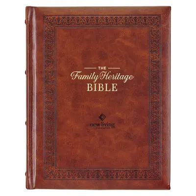 NLT Family Heritage Bible, Nagy nyomtatott családi áhítatos Biblia tanulmányozáshoz, New Living Translation Holy Bible Faux Leather Hardcover, Additional Interac - NLT Family Heritage Bible, Large Print Family Devotional Bible for Study, New Living Translation Holy Bible Faux Leather Hardcover, Additional Interac