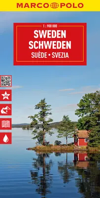 Svédország Marco Polo térkép - Sweden Marco Polo Map