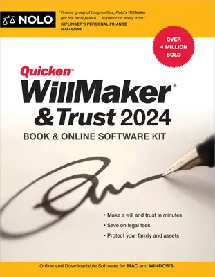 Quicken Willmaker & Trust 2024: Könyv és online szoftvercsomag - Quicken Willmaker & Trust 2024: Book & Online Software Kit