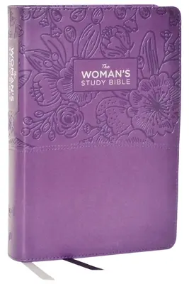 Kjv, the Woman's Study Bible, Purple Leathersoft, Red Letter, Full-Color Edition, Comfort Print: Receiving God's Truth for Balance, Hope, and Transfor (Isten igazságának befogadása az egyensúlyért, a reményért és az átváltozásért) - Kjv, the Woman's Study Bible, Purple Leathersoft, Red Letter, Full-Color Edition, Comfort Print: Receiving God's Truth for Balance, Hope, and Transfor