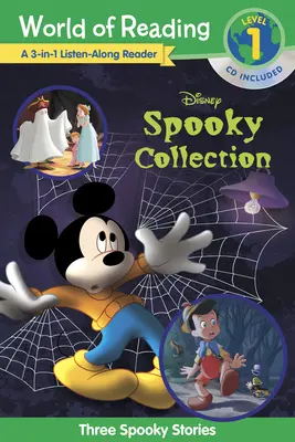 Az olvasás világa: Disney's Spooky Collection 3-In-1 Listen-Along Reader-Level 1 Reader: 3 ijesztő történet CD-vel! - World of Reading: Disney's Spooky Collection 3-In-1 Listen-Along Reader-Level 1 Reader: 3 Scary Stories with CD!