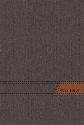 Niv, Thinline Bible, Large Print, Cloth Flexcover, Gray, Red Letter, Thumb Indexed, Comfort Print